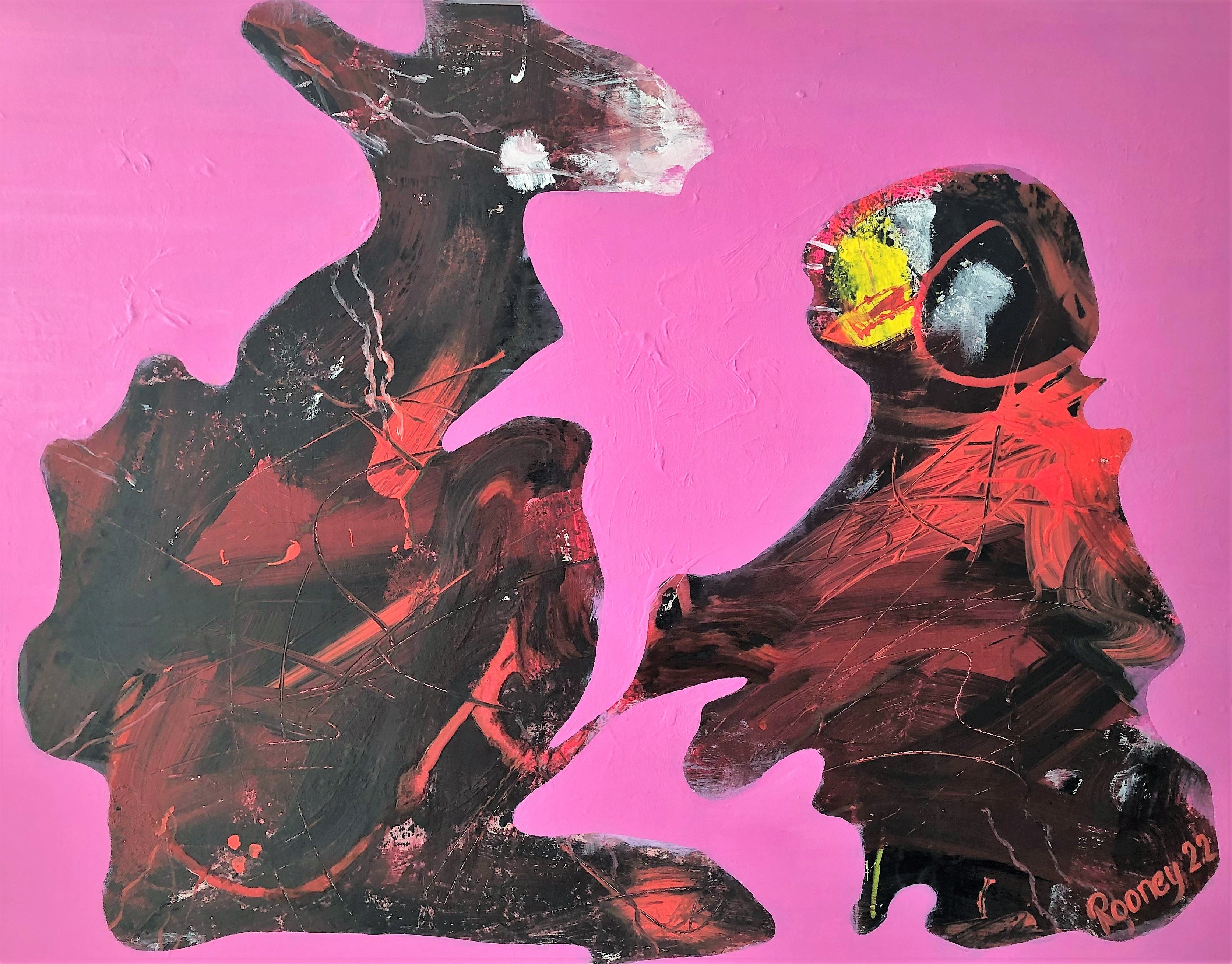 art-rooney 80x100 Kunstwerk Acryl